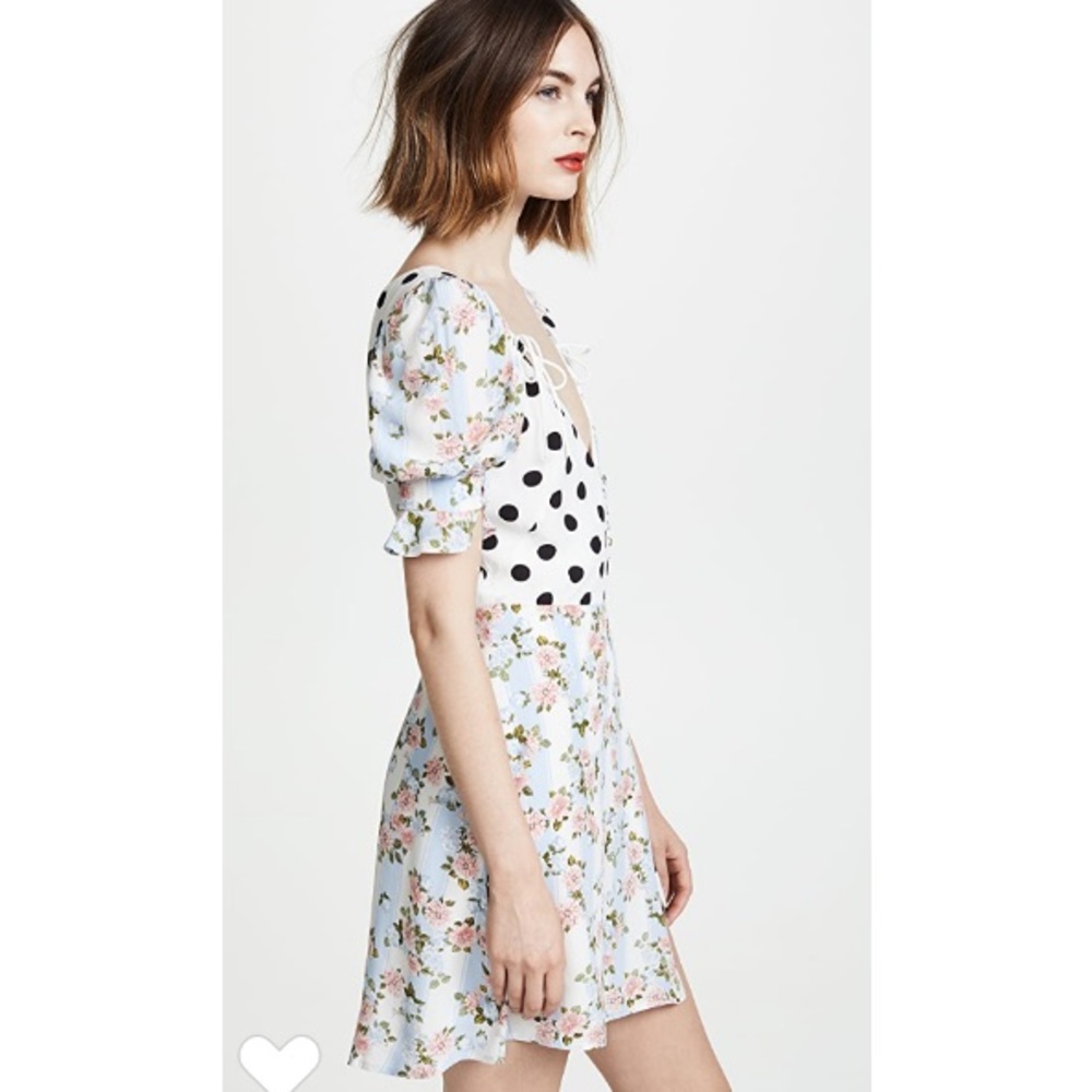 NWT For love & lemons Savannah Wrap Mini Dress - Picture 5 of 13